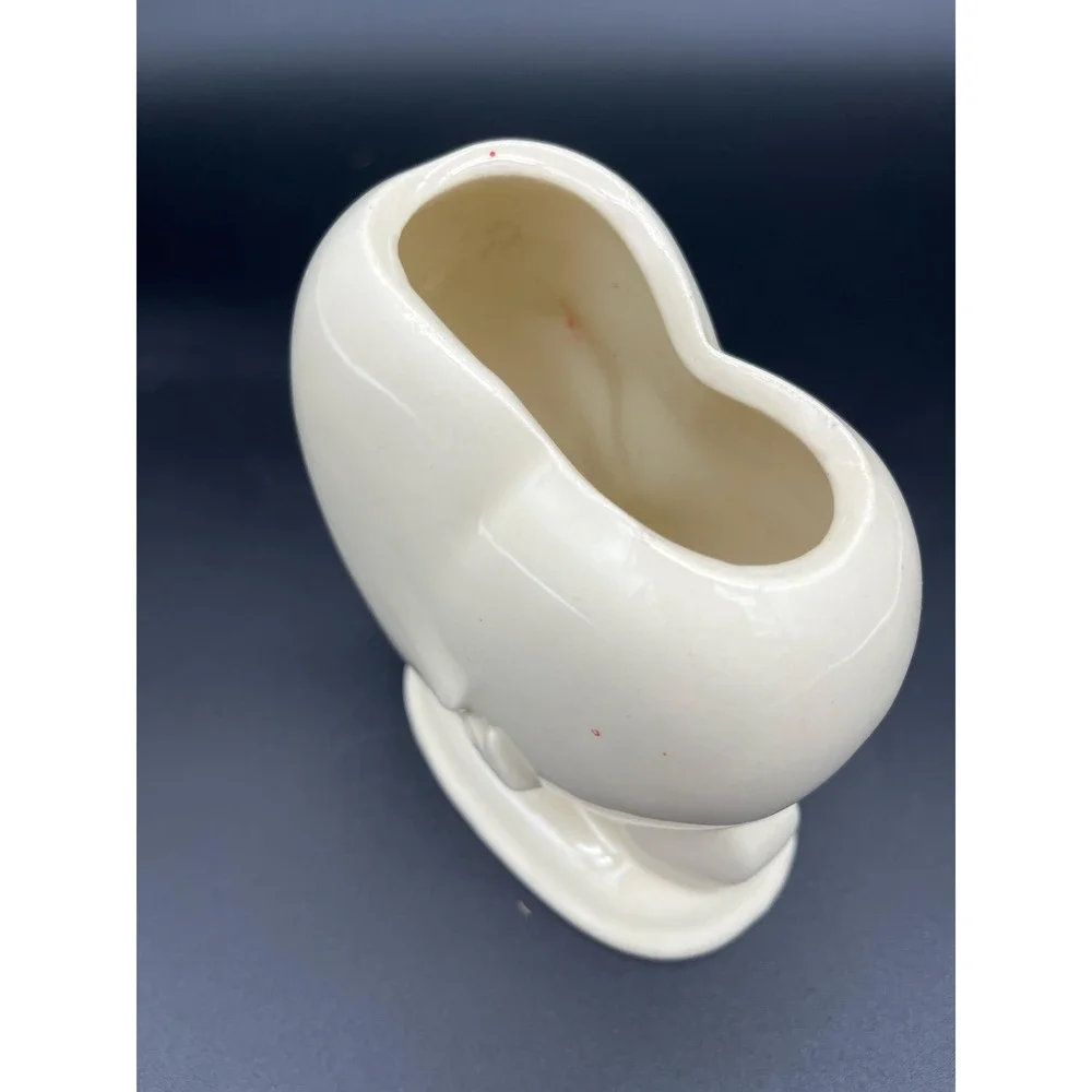 Heart Shaped Vase: 1950s Style, Cupid's Arrow Pottery – Vintage Home Decor